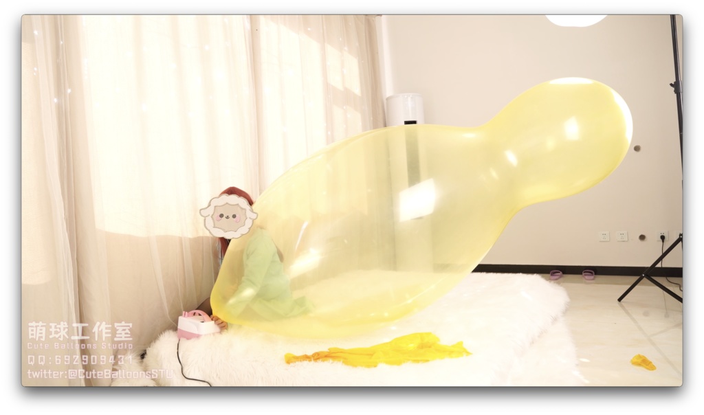 悠香pop雪だるま風船