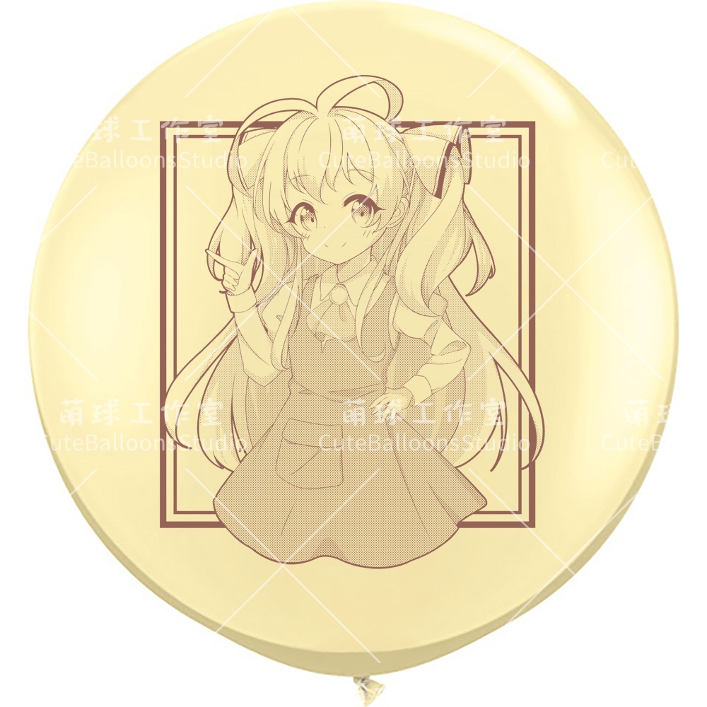 【風船ギフトボックスの印刷】ワンピースを着たバトルガール