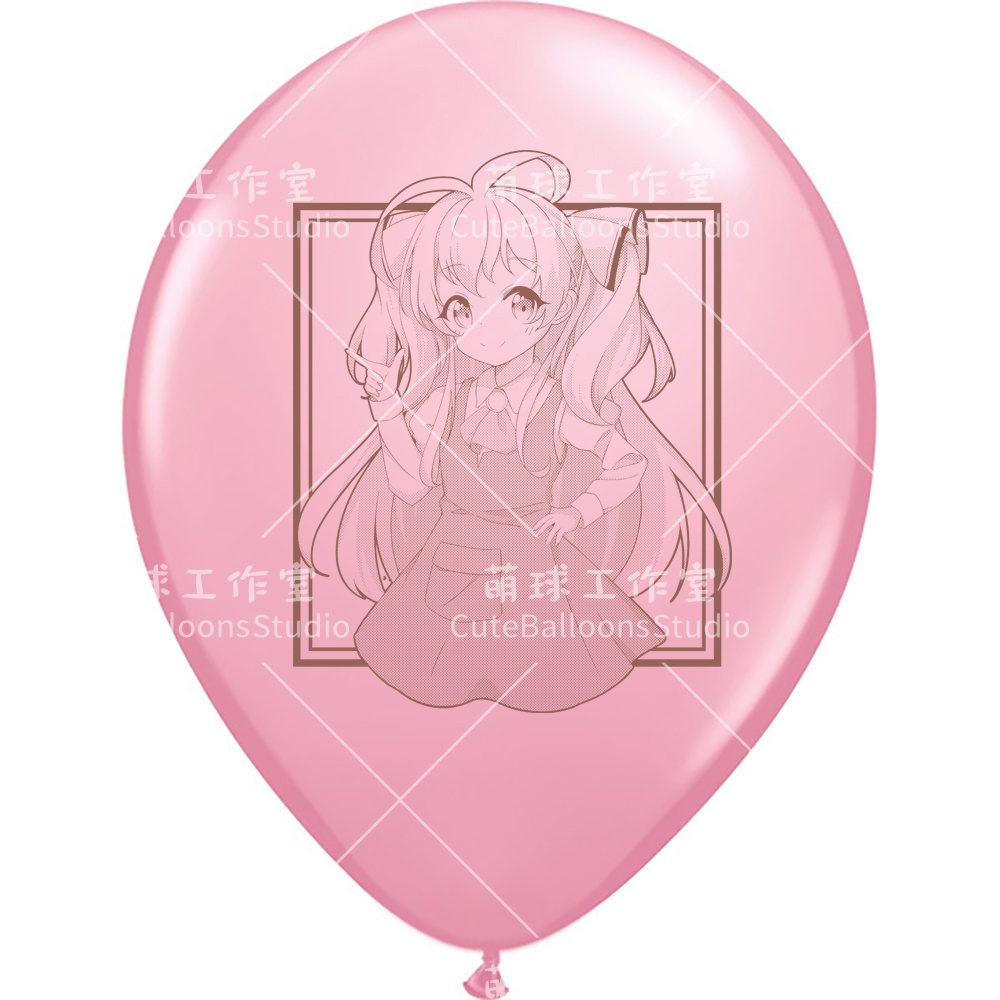 【風船ギフトボックスの印刷】ワンピースを着たバトルガール