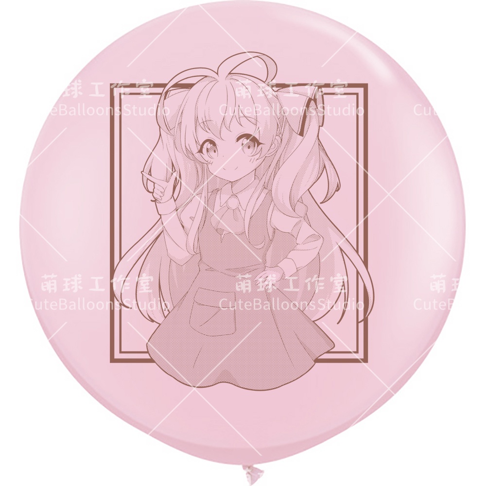 【風船ギフトボックスの印刷】ワンピースを着たバトルガール