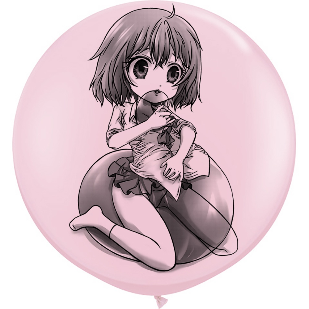 【風船ギフトボックスの印刷】【以前の図】服の中に風船を入れる