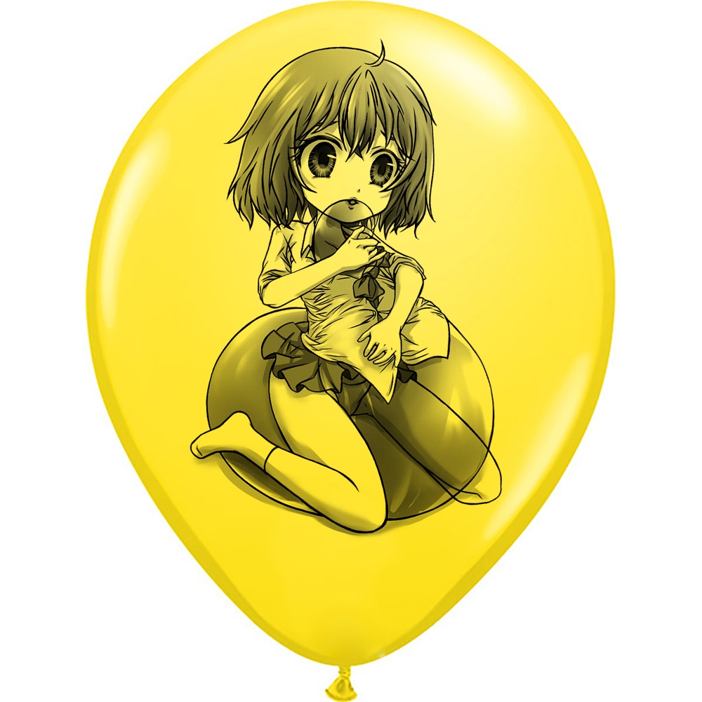 【風船ギフトボックスの印刷】【以前の図】服の中に風船を入れる