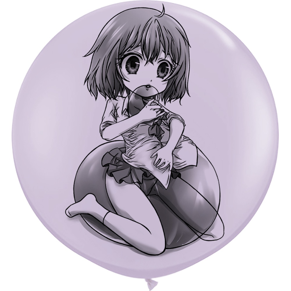 【風船ギフトボックスの印刷】【以前の図】服の中に風船を入れる