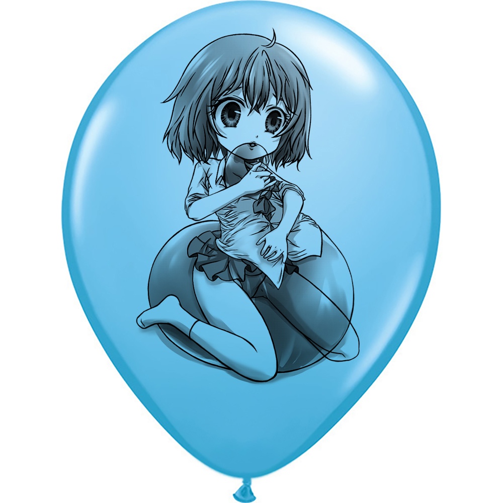 【風船ギフトボックスの印刷】【以前の図】服の中に風船を入れる