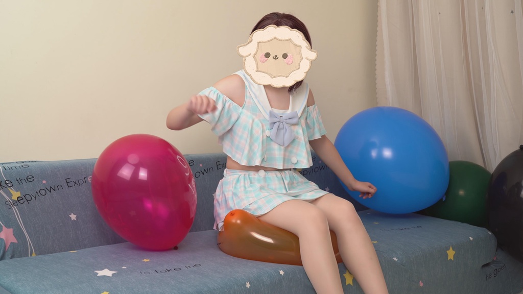 【過去の作品】水着姿の無千がTT17とTT24風船7つを遊んで爆発させます(一部の息吹きを含む)