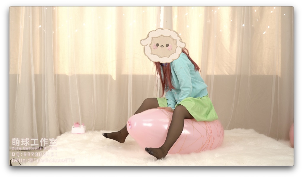 悠香とSA25風船で遊ぶ