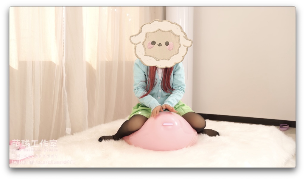 悠香とSA25風船で遊ぶ