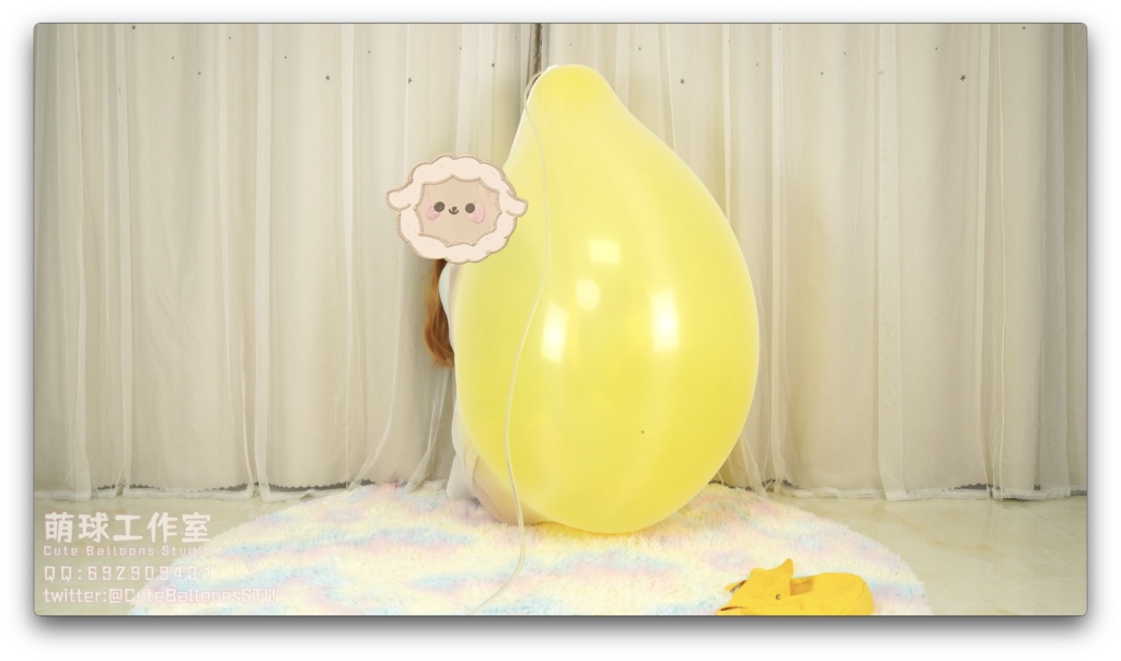 悠香中国製36風船*4衣服内割り