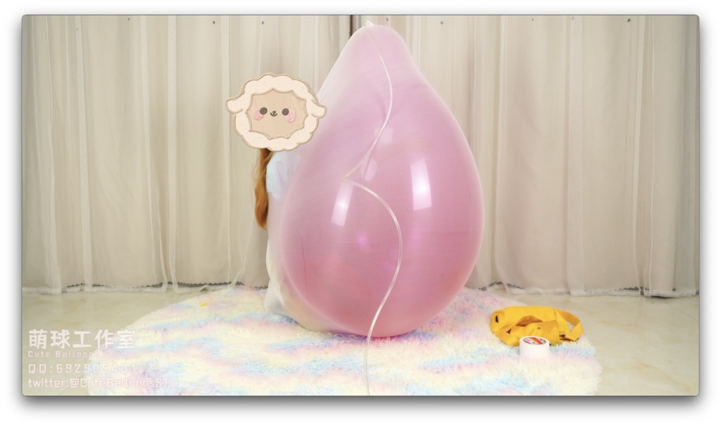 悠香中国製36風船*4衣服内割り