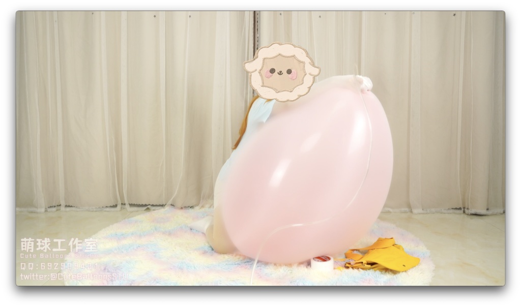 悠香中国製36風船*4衣服内割り