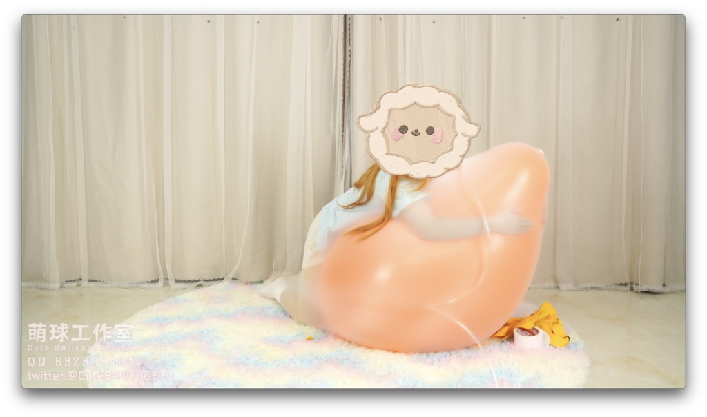 悠香中国製36風船*4衣服内割り