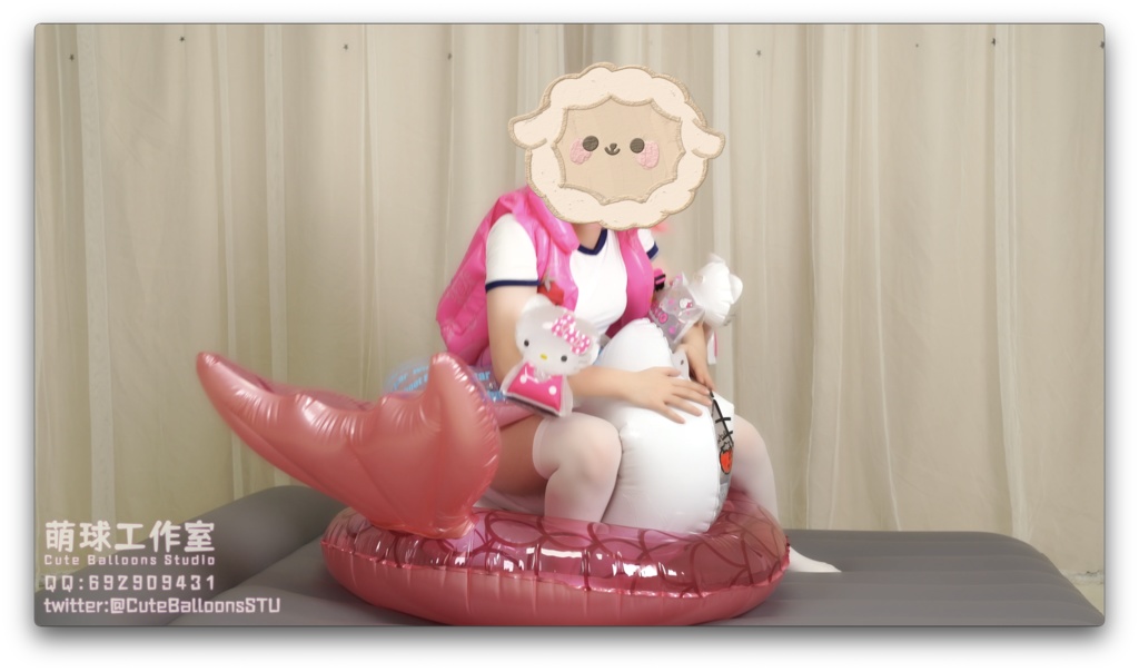 【オーダーメイド動画】貓貓餅浮き輪ブロー騎乗