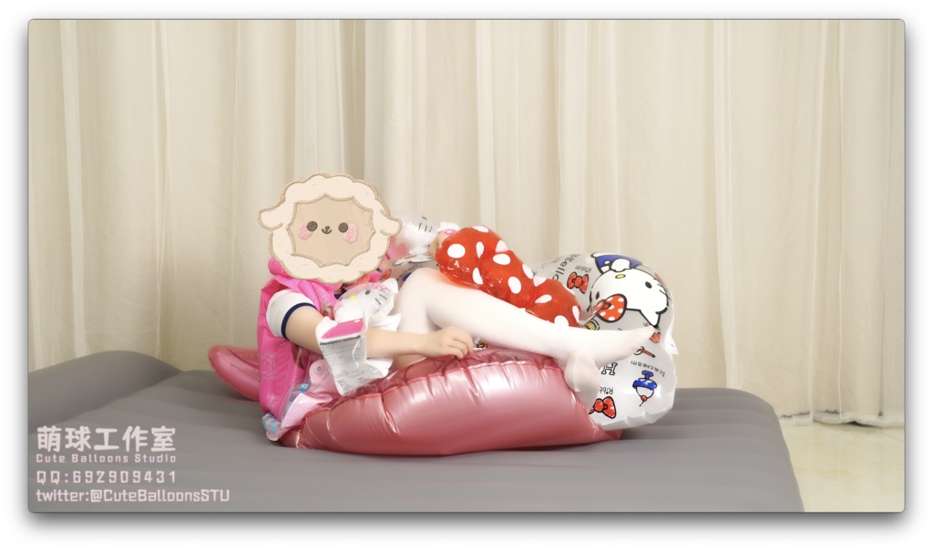 【オーダーメイド動画】貓貓餅浮き輪ブロー騎乗