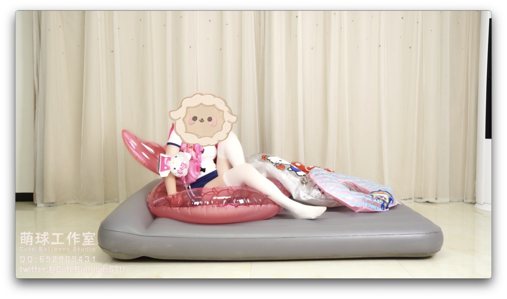 【オーダーメイド動画】貓貓餅浮き輪ブロー騎乗