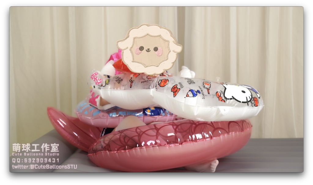 【オーダーメイド動画】貓貓餅浮き輪ブロー騎乗