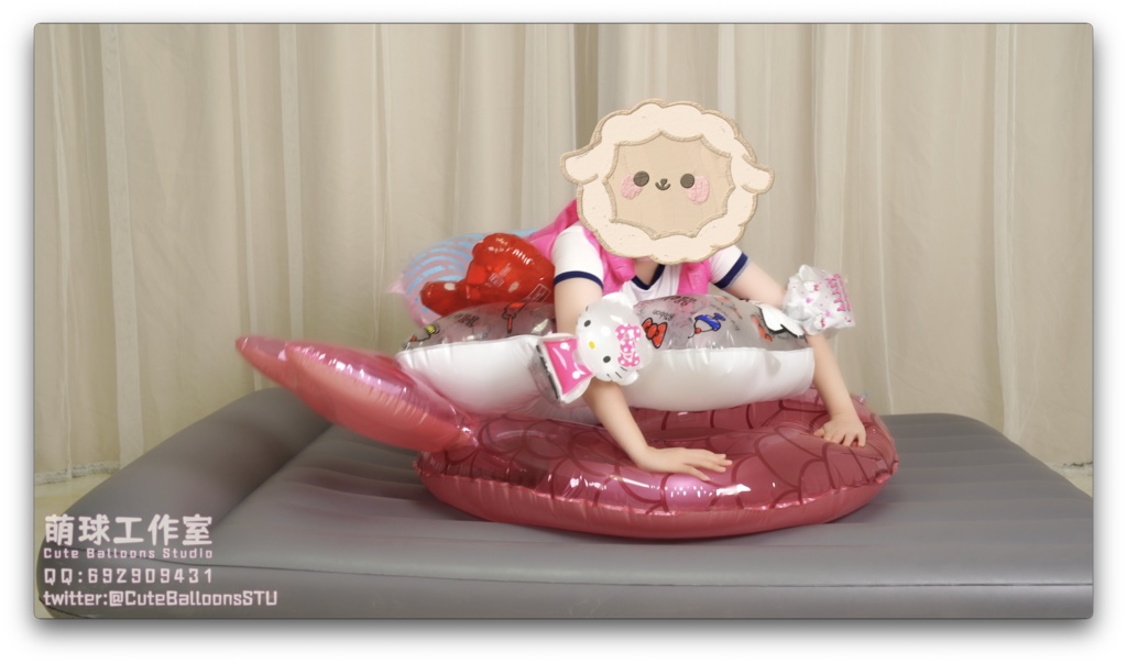 【オーダーメイド動画】貓貓餅浮き輪ブロー騎乗