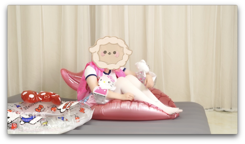 【オーダーメイド動画】貓貓餅浮き輪ブロー騎乗