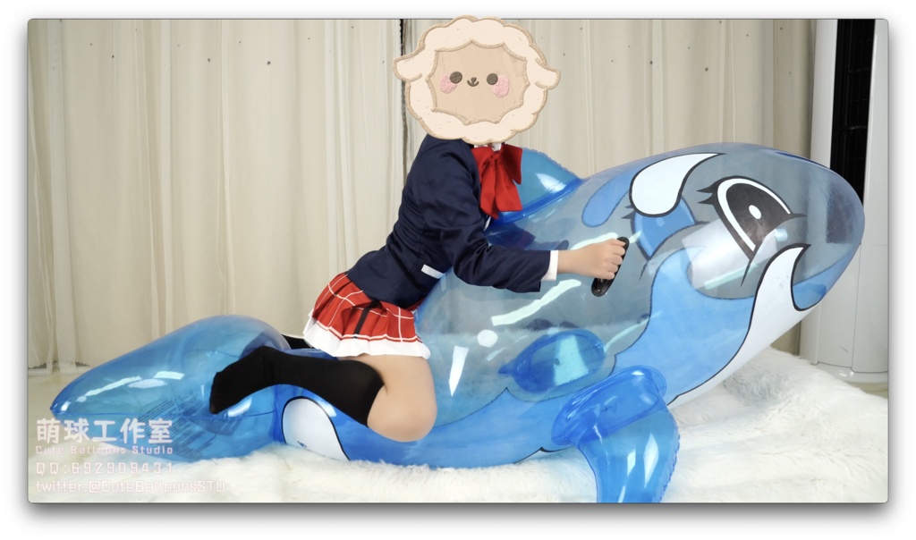 悠香充気騎乗シロナガスクジラ(熱+軟化)(高コードレートの動画ダウンロード)