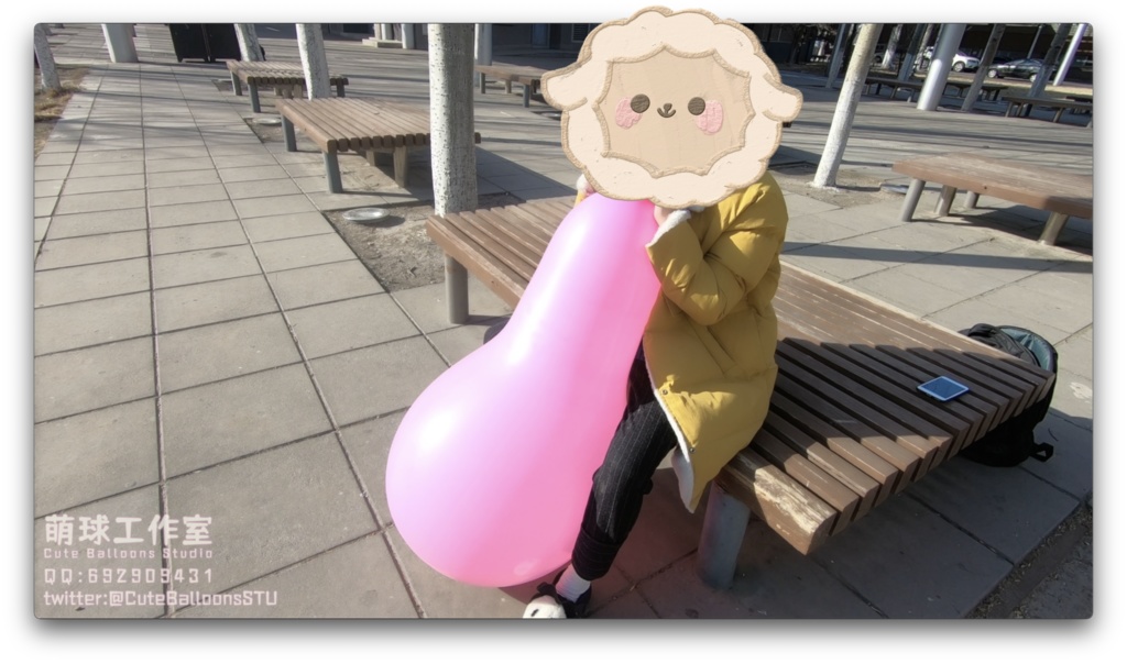 阿兜公園で大きな風船遊びをしています(CT32L、Q24)