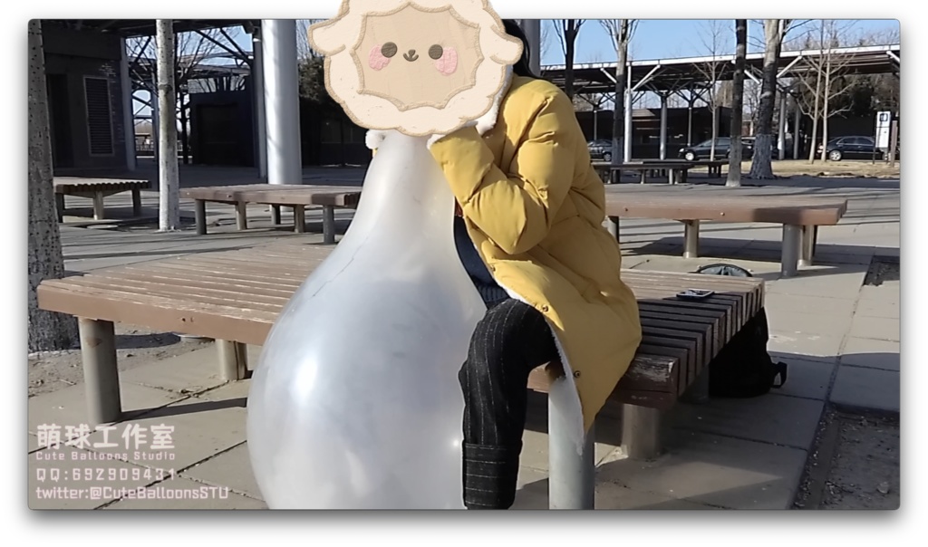 阿兜公園で大きな風船遊びをしています(CT32L、Q24)