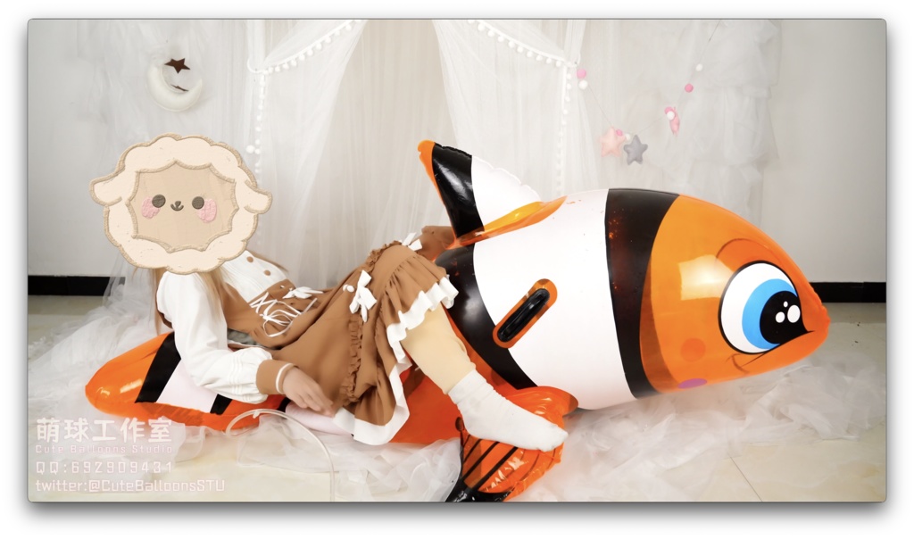 悠香POP熱升軟化PVCピエロ魚です