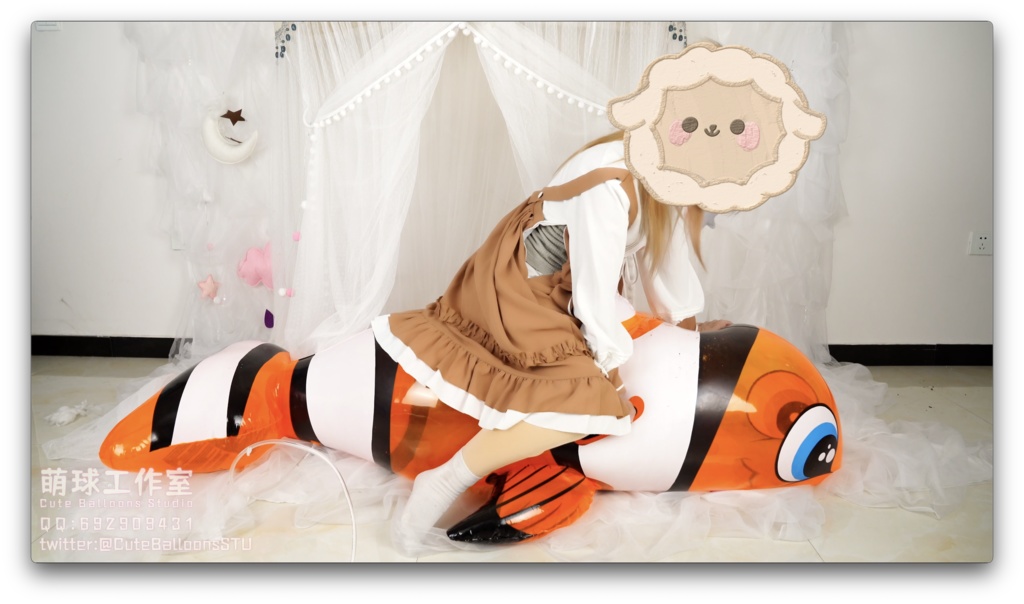 悠香POP熱升軟化PVCピエロ魚です