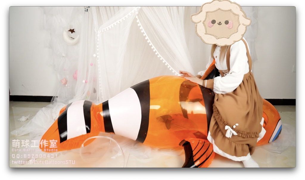 悠香POP熱升軟化PVCピエロ魚です