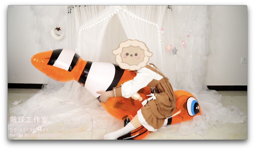 悠香POP熱升軟化PVCピエロ魚です