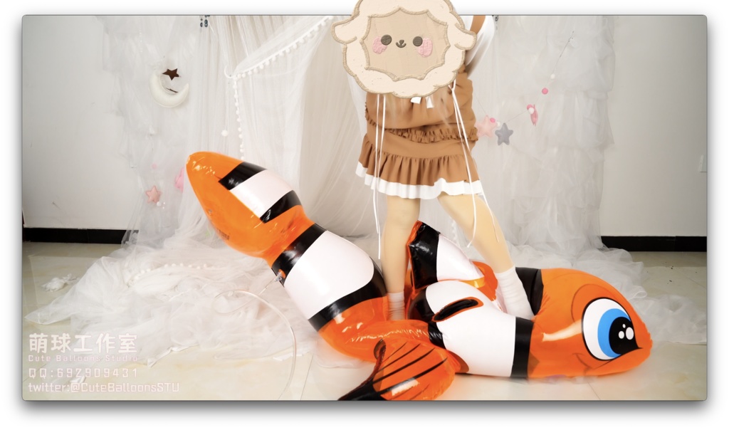 悠香POP熱升軟化PVCピエロ魚です