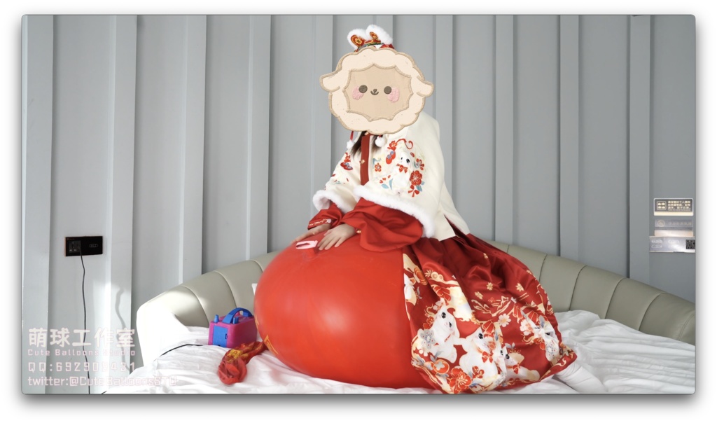 貓貓餅POP中国産伝統の赤い風船