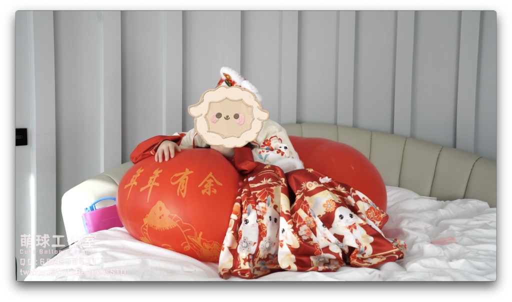 貓貓餅POP中国産伝統の赤い風船