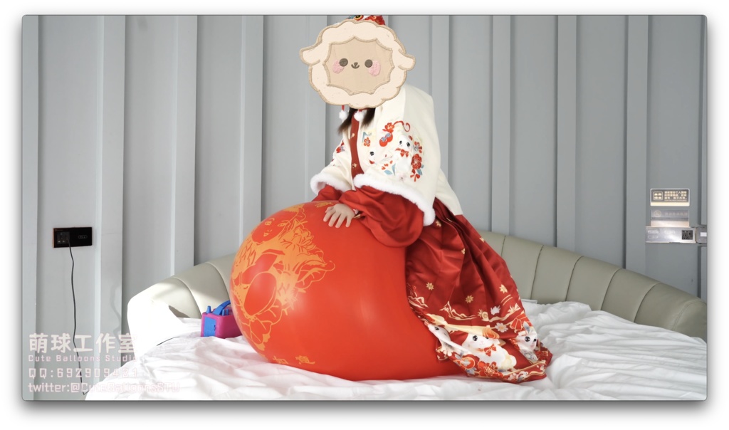 貓貓餅POP中国産伝統の赤い風船