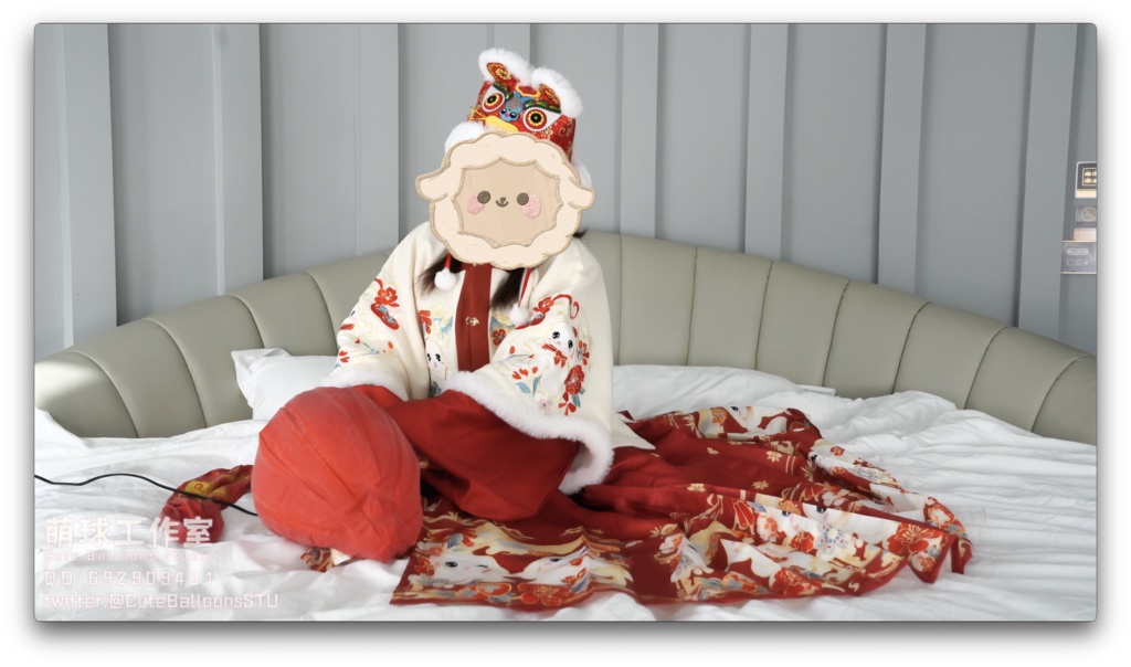 貓貓餅POP中国産伝統の赤い風船