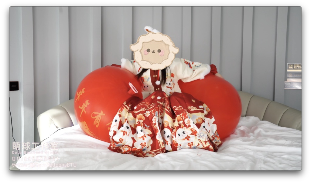 貓貓餅POP中国産伝統の赤い風船