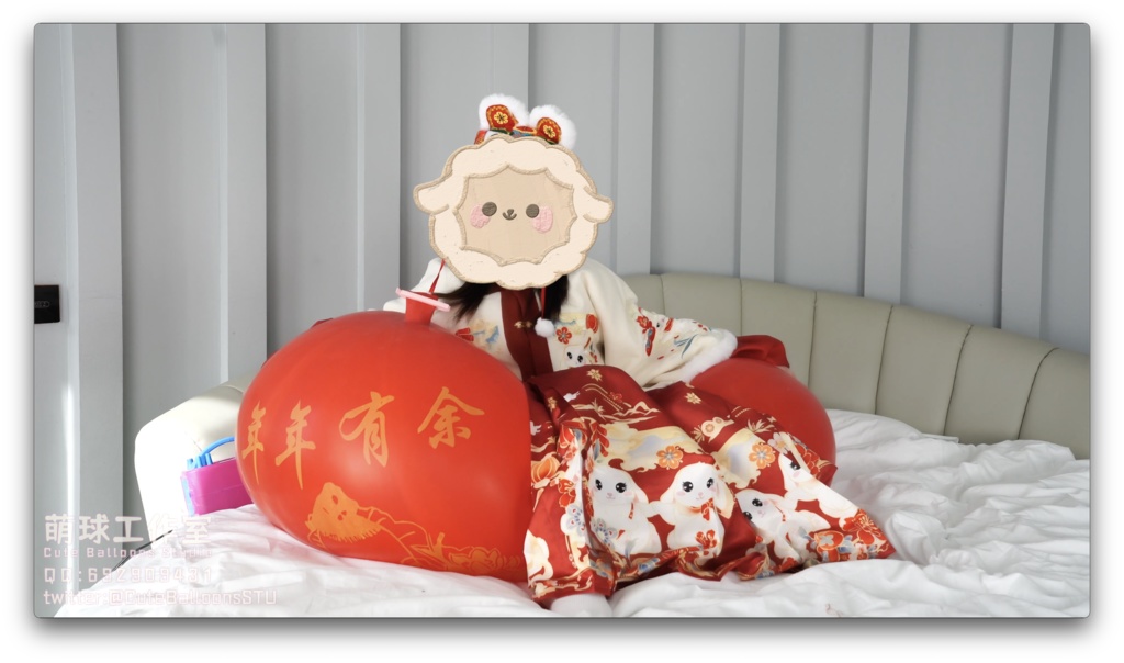 貓貓餅POP中国産伝統の赤い風船