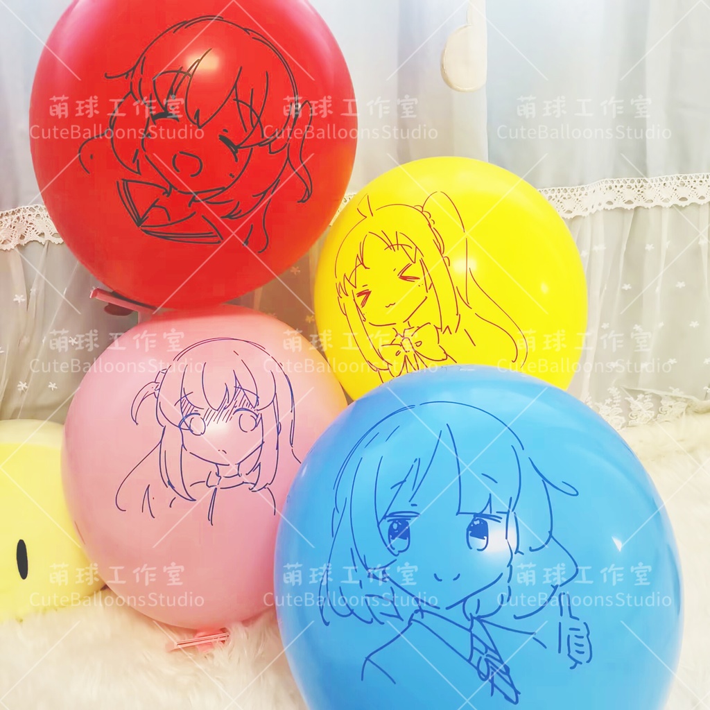 手描き風の風船