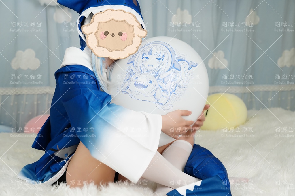 【現物】サメ匹(青色インク)(D2-01)