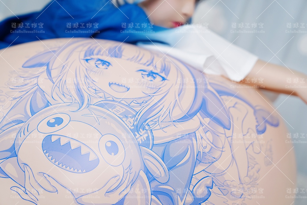 【現物】サメ匹(青色インク)(D2-01)