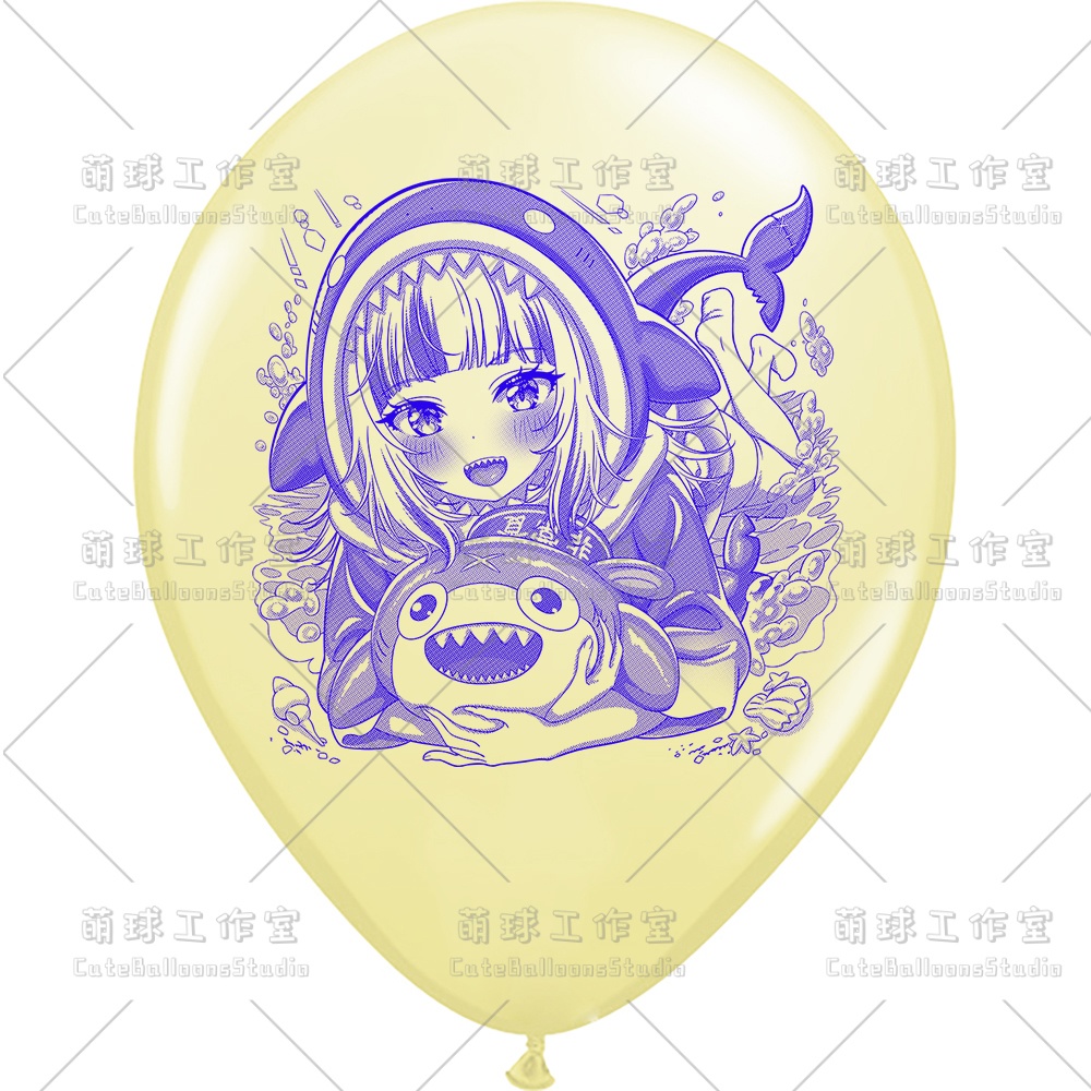 【現物】サメ匹(青色インク)(D2-01)