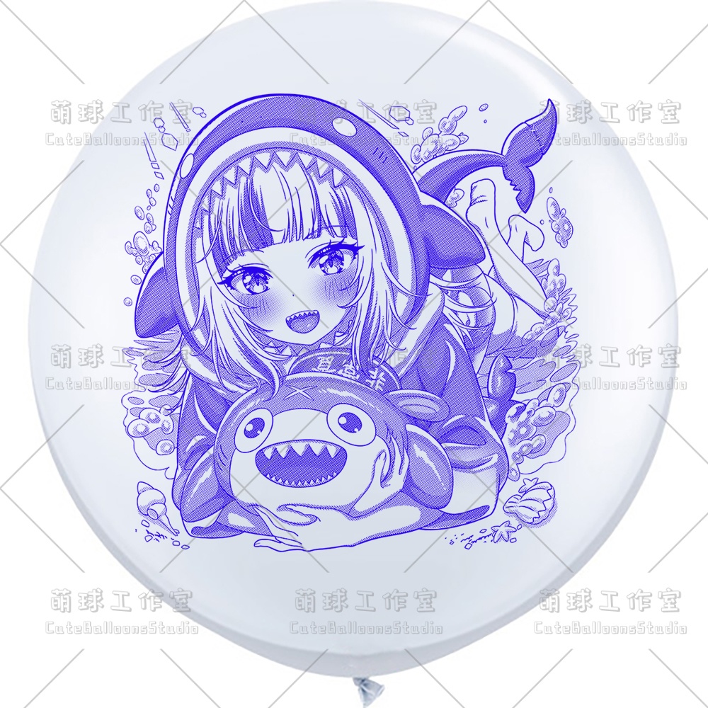 【現物】サメ匹(青色インク)(D2-01)