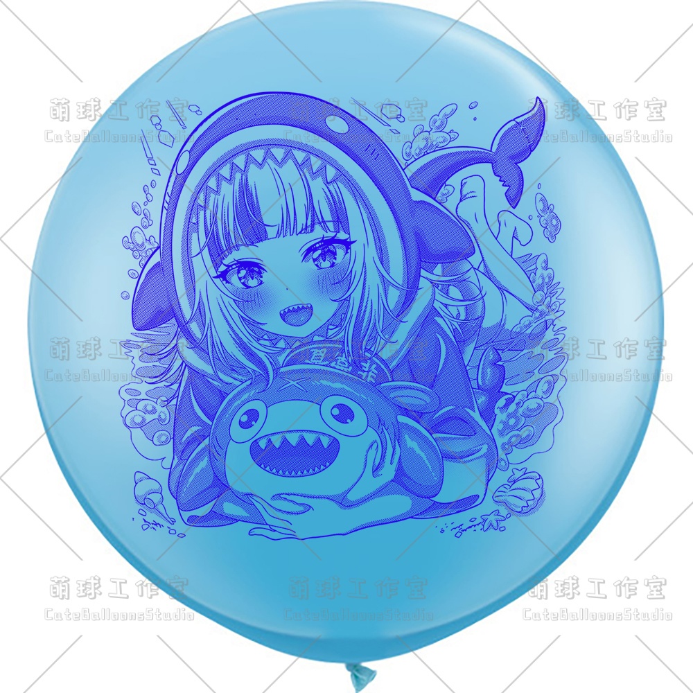 【現物】サメ匹(青色インク)(D2-01)