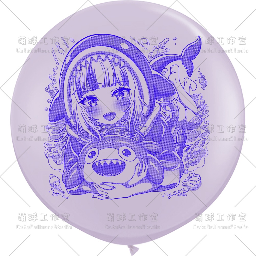 【現物】サメ匹(青色インク)(D2-01)