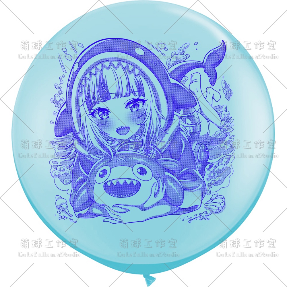 【現物】サメ匹(青色インク)(D2-01)