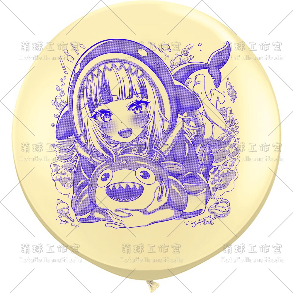 【現物】サメ匹(青色インク)(D2-01)