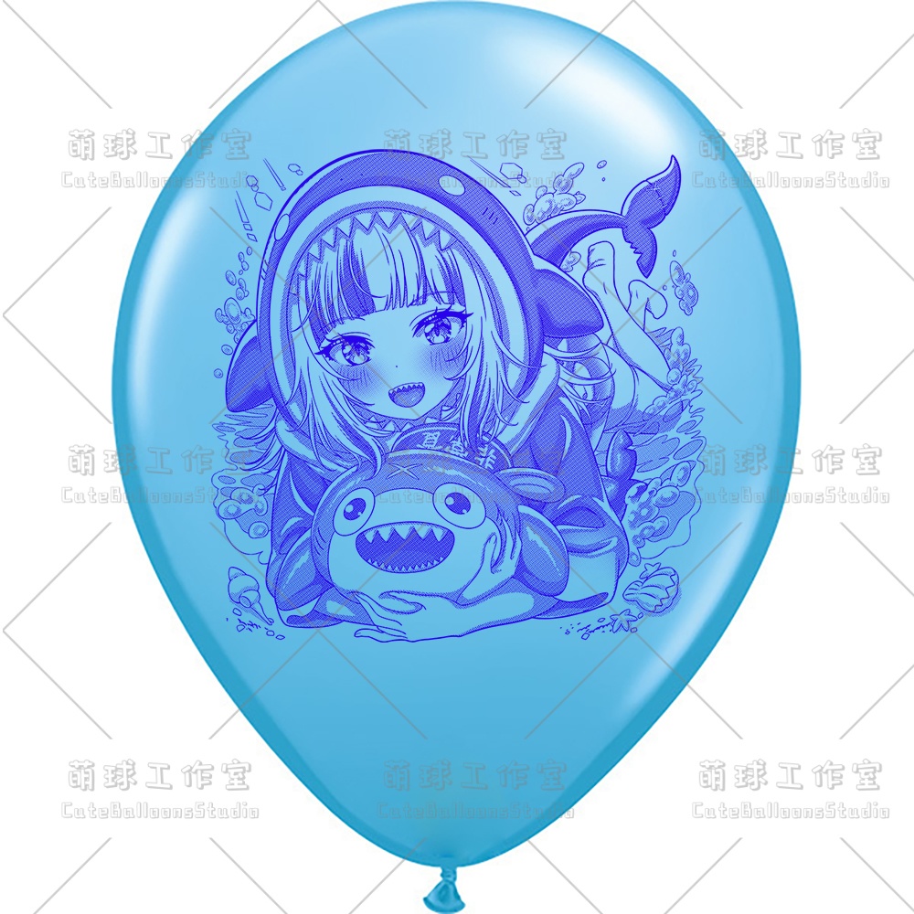 【現物】サメ匹(青色インク)(D2-01)