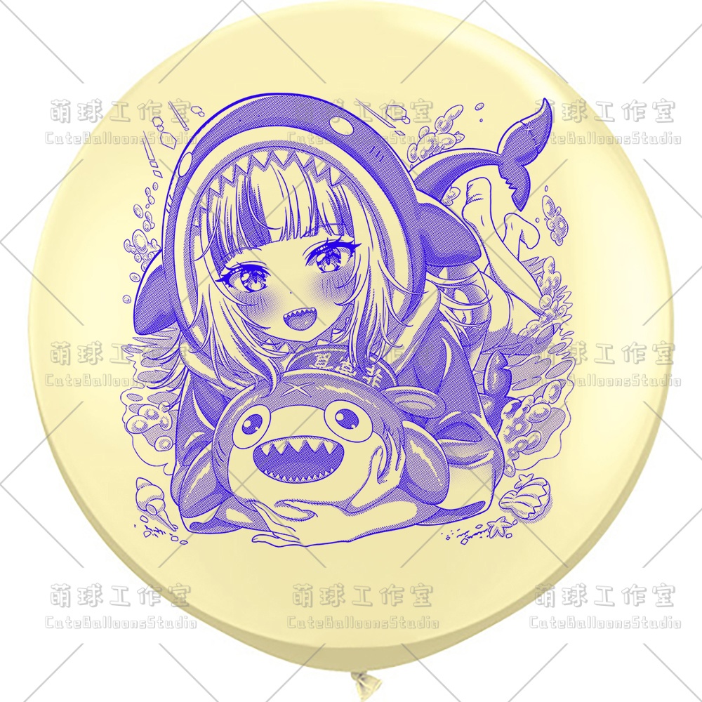 【現物】サメ匹(青色インク)(D2-01)