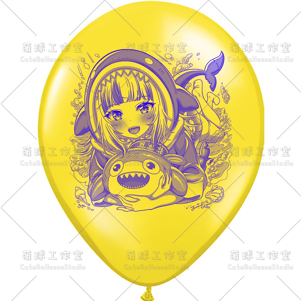 【現物】サメ匹(青色インク)(D2-01)