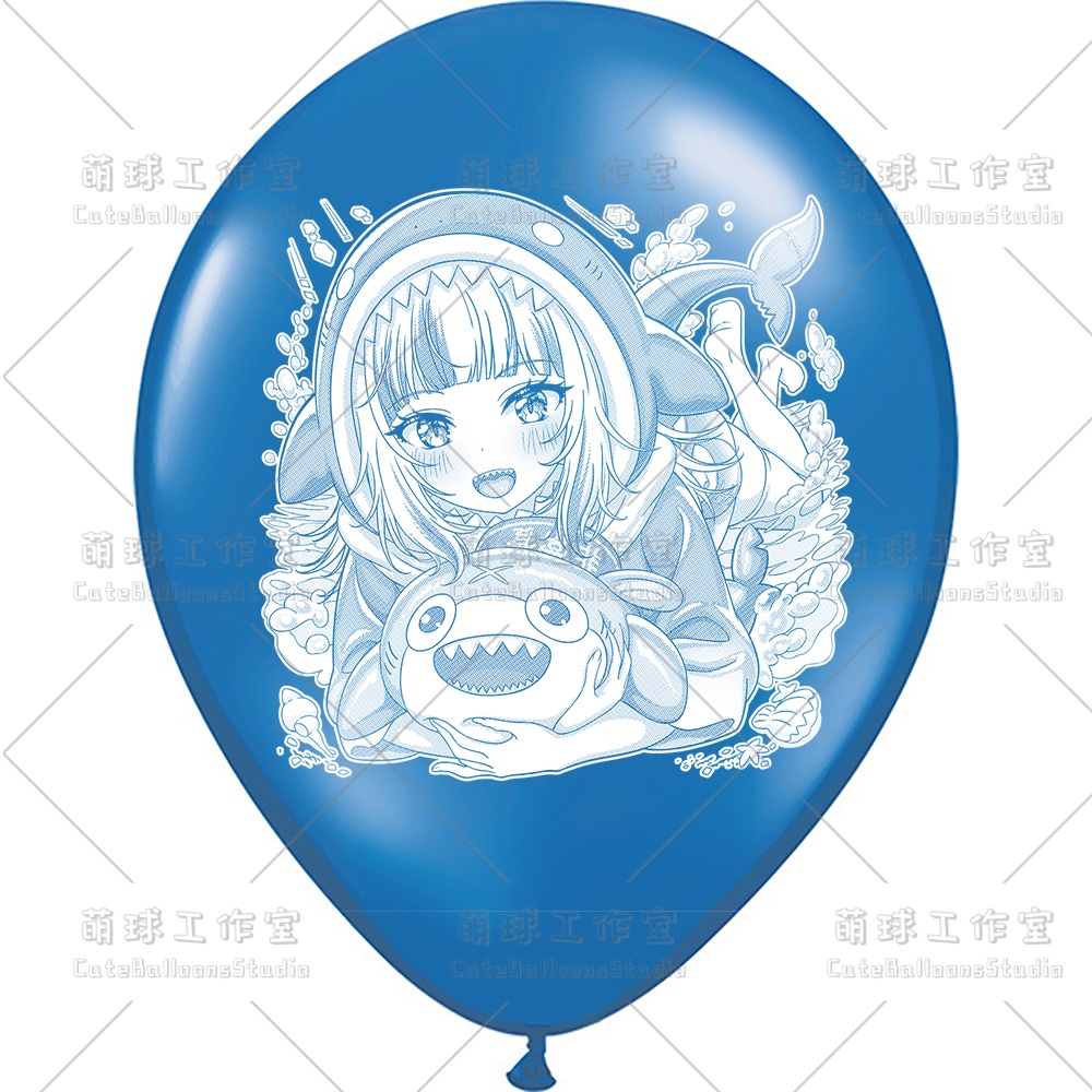 【風船ギフトボックスの印刷】がうる・ぐら(白インキ、反転印刷)