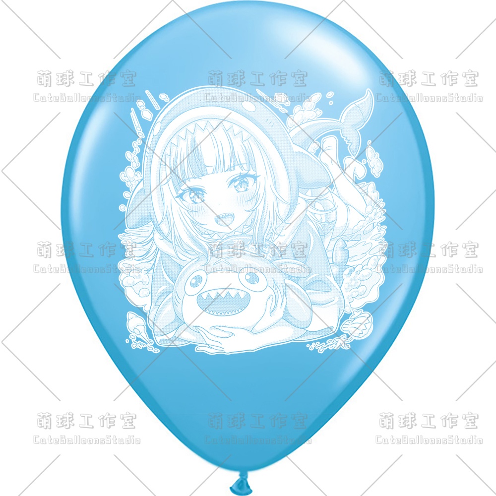 【風船ギフトボックスの印刷】がうる・ぐら(白インキ、反転印刷)