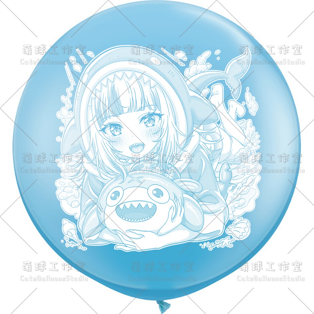 【風船ギフトボックスの印刷】がうる・ぐら(白インキ、反転印刷)